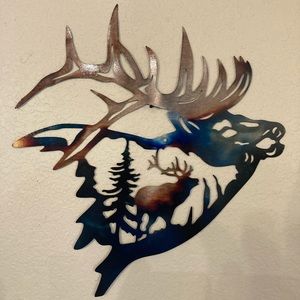 Elk Metal Wall Decor 11”